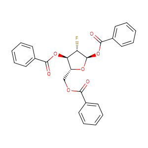 2-Deoxy-2-fluoro-1,3,5-tri-O-benzoyl-D-ribofuranose,CAS No. 97614-43-2.