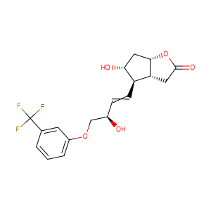 (3aR,4R,5R,6aS)-5-Hydroxy-4-((R,E)-3-hydroxy-4-(3-(trifluoromethyl)phenoxy)but-1-en-1-yl)hexahydro-2H-cyclopenta[b]furan-2-one,CAS No. 53872-60-9.