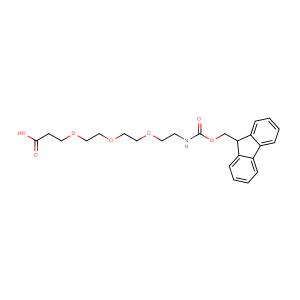 1-(9H-Fluoren-9-yl)-3-oxo-2,7,10,13-tetraoxa-4-azahexadecan-16-oic acid,CAS No. 867062-95-1.