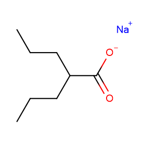 Sodium 2-propylpentanoate,CAS No. 1069-66-5.