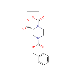 (R)-4-((Benzyloxy)carbonyl)-1-(tert-butoxycarbonyl)piperazine-2-carboxylic acid,CAS No. 138775-02-7.