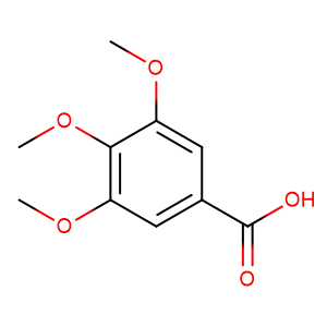 3,4,5-Trimethoxybenzoic acid,CAS No. 118-41-2.