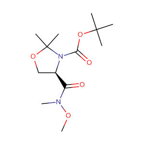 (R)-3-Boc-4-(methoxymethylcarbamoyl)-2,2-dimethyloxazolidine,CAS No. 167102-62-7.