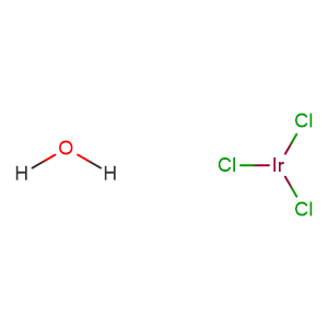 Iridium(III) chloride hydrate,CAS No. 14996-61-3.