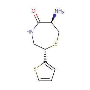 (2S,6R)-6-Amino-2-(2-thienyl)-1,4-thiazepan-5-one,CAS No. 110221-26-6.