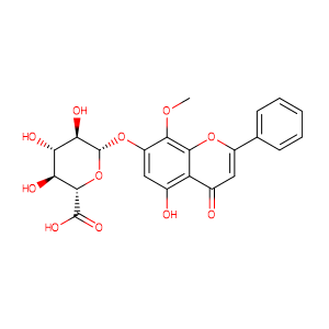 wogonin-7-O-β-D-glucuronide,CAS No. 51059-44-0.