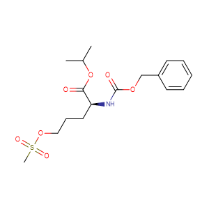 (S)-Isopropyl 2-(((benzyloxy)carbonyl)amino)-5-((methylsulfonyl)oxy)pentanoate,CAS No. 176237-45-9.