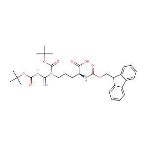 N-Fmoc-N',N''-diBoc-L-arginine,CAS No. 143824-77-5.