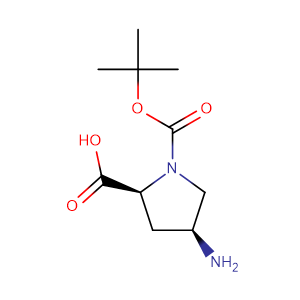 (2S,4S)-1-BOC-4-AMINO-PYRROLIDINE-2-CARBOXYLIC ACID,CAS No. 132622-66-3.