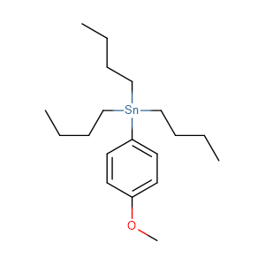 Tributyl(4-methoxyphenyl)stannane,CAS No. 70744-47-7.