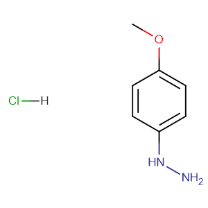 4-Methoxyphenylhydrazine hydrochloride(1:1),CAS No. 19501-58-7.