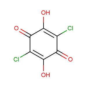 2,5-Cyclohexadiene-1,4-dione, 2,5-dichloro-3,6-dihydroxy-,CAS No. 87-88-7.
