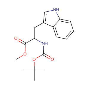 methyl 2-{[(tert-butoxy)carbonyl]amino}-3-(1H-indol-3-yl)propanoate,CAS No. 33900-28-6.
