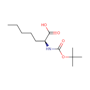 (S)-2-N-Boc-amino-heptanoic acid,CAS No. 71066-01-8.
