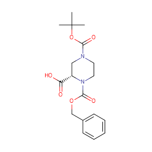 (S)-N-4-Boc-N-1-Cbz-2-Piperazinecarboxylic acid,CAS No. 150407-69-5.