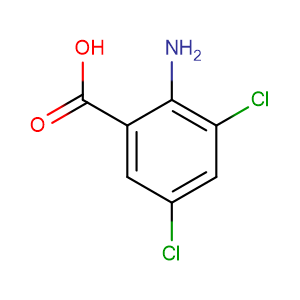 2-Amino-3,5-dichloro-benzoic acid,CAS No. 2789-92-6.