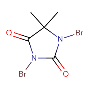 1,3-dibromo-5,5-dimethyl-hydantoin,CAS No. 77-48-5.