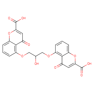 Cromoglicic acid,CAS No. 16110-51-3.