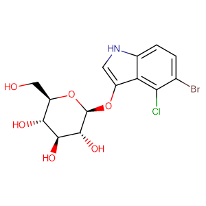 5-Bromo-4-chloro-3-indolyl-beta-D-glucoside,CAS No. 15548-60-4.