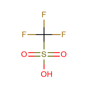 Trifluoromethanesulfonic acid,CAS No. 1493-13-6.