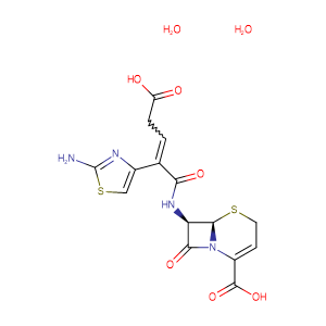 Ceftibuten dihydrate,CAS No. 118081-34-8.