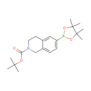 tert-Butyl 6-(4,4,5,5-tetramethyl-1,3,2-dioxaborolan-2-yl)-3,4-dihydroisoquinoline-2(1H)-carboxylate,CAS No. 893566-72-8.
