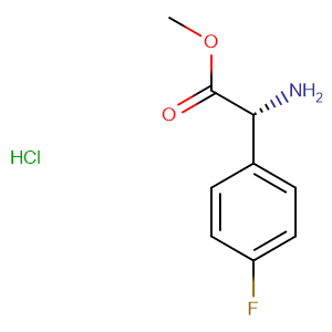 methyl (R)-amino-(4-fluoro-phenyl)-acetate hydrochloride,CAS No. 439213-22-6.