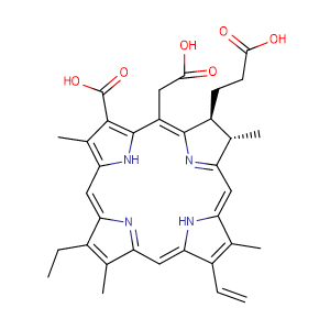 Chlorin E6,CAS No. 19660-77-6.