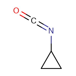 Isocyanatocyclopropane,CAS No. 4747-72-2.