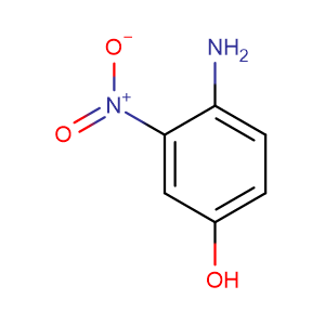 4-Hydroxy-2-nitroaniline,CAS No. 610-81-1.