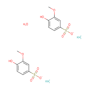 Potassium guaiacolsulfonate hemihydrate,CAS No. 78247-49-1.