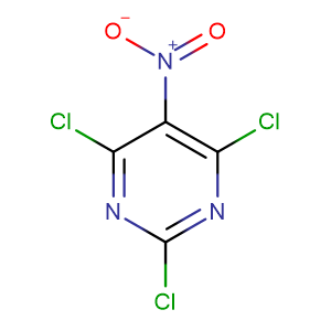 2,4,6-Trichloro-5-nitropyrimidine,CAS No. 4359-87-9.