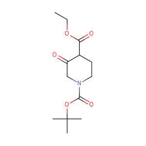 Ethyl 1-N-Boc-3-oxopiperidine-4-carboxylate,CAS No. 71233-25-5.