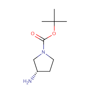 (S)-(-)-1-Boc-3-aminopyrrolidine,CAS No. 147081-44-5.