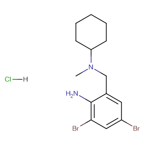 Bromhexine hydrochloride,CAS No. 611-75-6.
