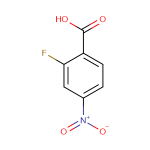 2-Fluoro-4-nitrobenzoic acid,CAS No. 403-24-7.