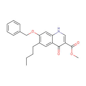 Methyl 7-(benzyloxy)-6-butyl-4-oxo-1,4-dihydroquinoline-3-carboxylate,CAS No. 13997-19-8.