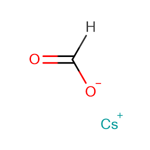 cesium formate CsHCO2, orthorhombic,CAS No. 3495-36-1.