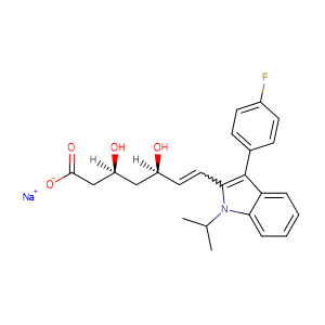 fluvastatin sodium,CAS No. 93957-55-2.
