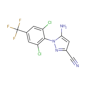 5-Amino-3-cyano-1-(2,6-dichloro-4-trifluoromethylphenyl)pyrazole,CAS No. 120068-79-3.