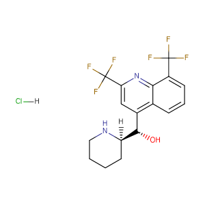 Mefloquine hydrochloride,CAS No. 51773-92-3.