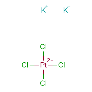 Potassium tetrachloroplatinate(II),CAS No. 10025-99-7.