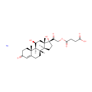 Hydrocortisone sodium succinate,CAS No. 125-04-2.