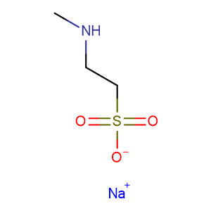 Ethanesulfonic acid, 2-(methylamino)-, monosodium salt,CAS No. 4316-74-9.