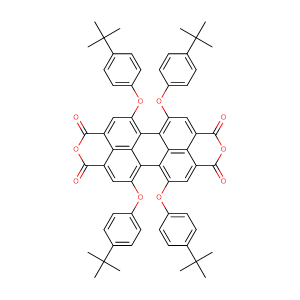 1,6,7,12-Tetra-tert-butylphenoxyperylene-3,4,9,10-tetracarboxylic dianhydride,CAS No. 156028-30-7.