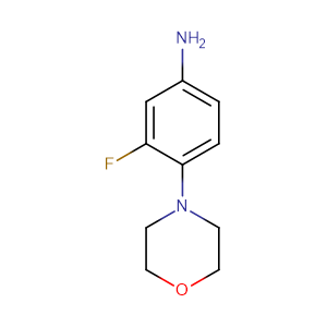 3-Fluoro-4-(4-morpholinyl)-benzeamine,CAS No. 93246-53-8.