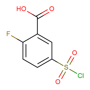 5-(chlorosulfonyl)-2-fluorobenzoic acid,CAS No. 37098-75-2.