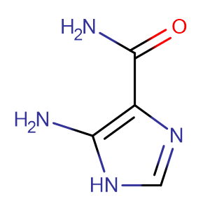 5-Amino-1H-imidazole-4-carboxamide,CAS No. 360-97-4.