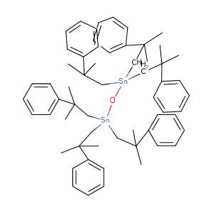 1,1,1,3,3,3-Hexakis(2-methyl-2-phenylpropyl)distannoxane,CAS No. 13356-08-6.