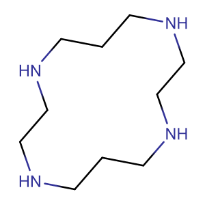 1,4,8,11-tetraazacyclo-tetradecane,CAS No. 295-37-4.